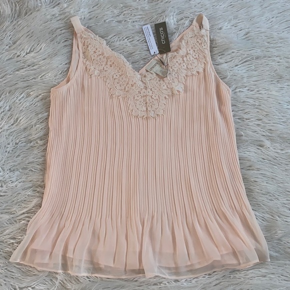 Chico's Tops - Chico’s Pleated Dressy Tank Top NWT